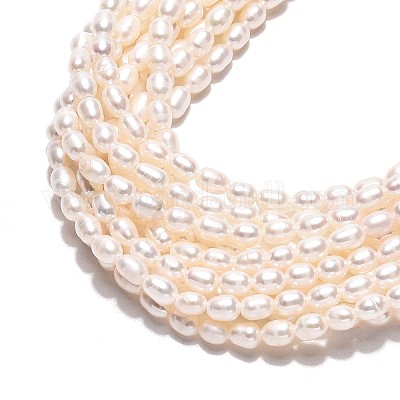Нити из натурального культивированного пресноводного жемчуга PEAR-N024-03-2AB-1