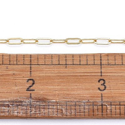 3.28 фут паяных латунных цепей со скрепками X-CHC-G005-06G-1