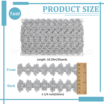 Волнистая кружевная лента из полиэстера OCOR-WH0082-365B-1