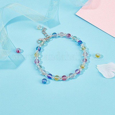 Матовое спрей окрашены стеклянные бусины GLAA-BC0001-03-1