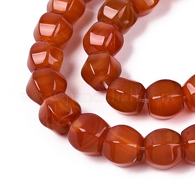 Окрашенные естественный агат бисер пряди&nbsp;G-T144-50A-04-1