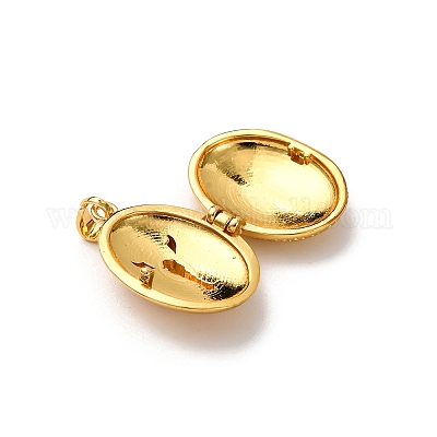 Латунь эмаль Locket подвески&nbsp;LS-KK-K305-05G-1
