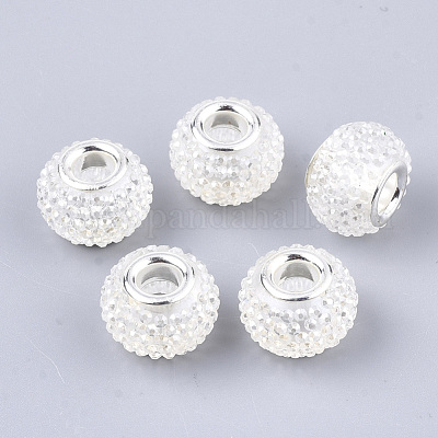 Cmолы Rhinestone Европейский бисером RPDL-T002-04K-1