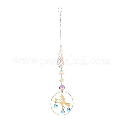 Латунные большие подвесные украшения&nbsp;LS-HJEW-M005-01G-01-1