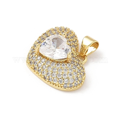 5 шт. Латунные подвески с микропаве KK-B141-05G-02-1