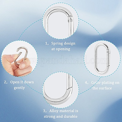 18шт 3 стиля пружинные кольца из цинкового сплава FIND-SP0001-13-1