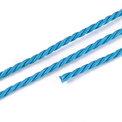 Круглый вощеный полиэфирный шнур&nbsp;YC-R135-1.5mm-01D-1