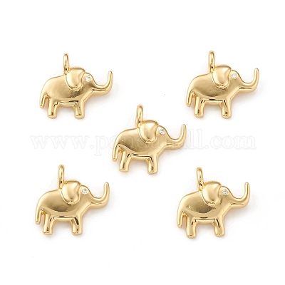 Кулоны из экологически чистой латуни с микропаве и кубическим цирконием KK-I698-16G-1