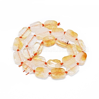 Природный цитрин бисер нитей G-F725-13-1