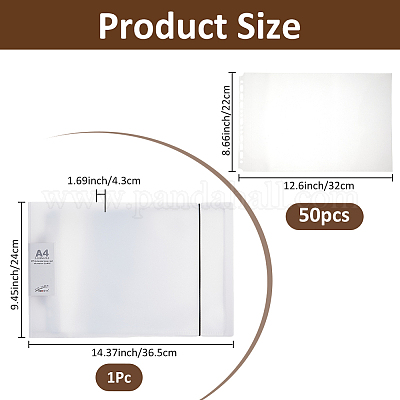 Пластиковый блокнот для хранения AJEW-WH0825-002-1