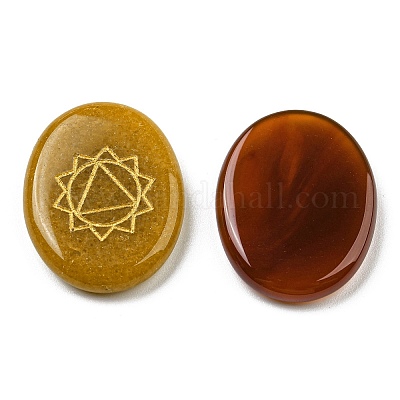 Кабошоны из натуральных смешанных драгоценных камней 7 чакра G-Q1002-02-1