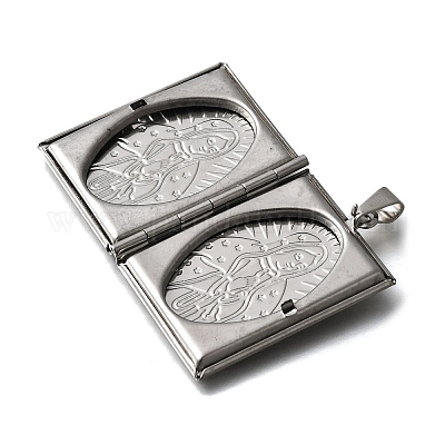 Подвески-медальоны из нержавеющей стали 316 STAS-C123-03A-P-1