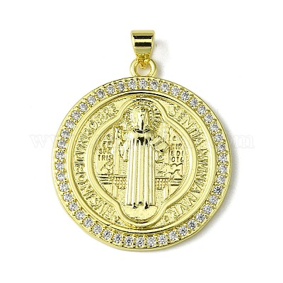 Кулоны из экологически чистой латуни с микропаве и кубическим цирконием KK-A204-06G-1