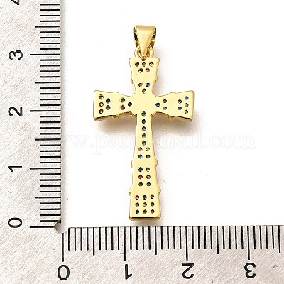 Стойки обшивки латунь микро проложить Циркон подвеску KK-L226-005G-05-1