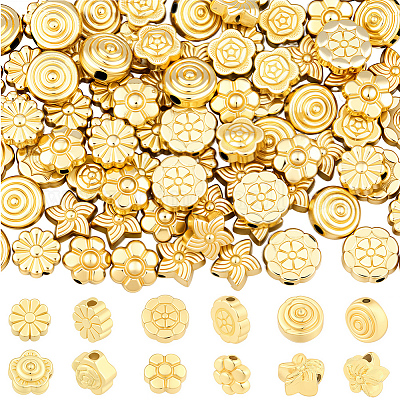 120шт 6 стиля бусины из сплава&nbsp;FIND-BBC0004-72-1