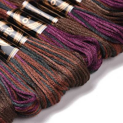 10 моток двухслойной полиэфирной нити для вышивания&nbsp;OCOR-K006-A04-1