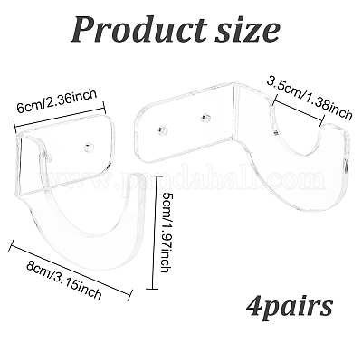 2 комплект акриловых держателей для бит для софтбола AJEW-GO0001-16-1