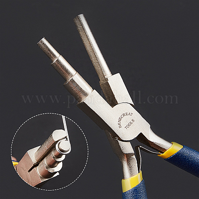 Wire Wrapping Pliers 3 Step Round & Flat Jaw Looping Bending Forming Wire  PL-09