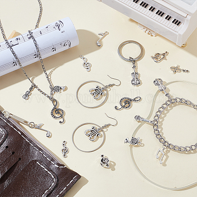 100 шт. 10 стиля подвески из сплава в тибетском стиле со стразами FIND-GA0007-03-1