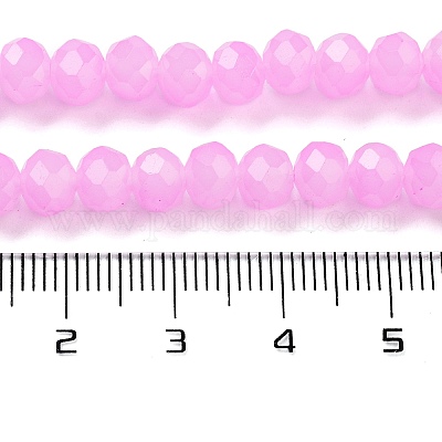 Запекание расписных стеклянных бусин с имитацией нефрита DGLA-A034-J6MM-A49-1