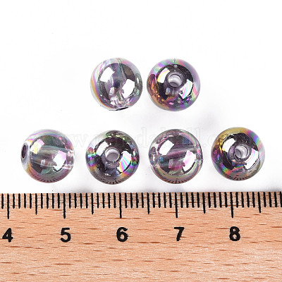 Прозрачные акриловые бусины MACR-S370-B10mm-769-1