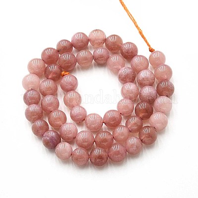 Природного кварца нитей бисера G-N355-8mm-42-1