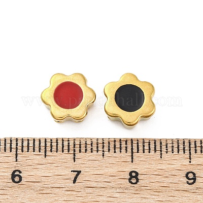 Эмалированные бусины из нержавеющей стали 304 STAS-B085-03G-1