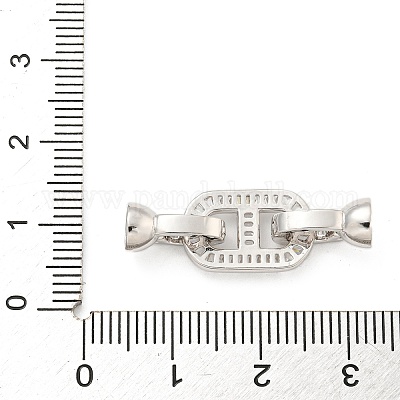 925 серебряная застежка с микропаве из прозрачного кубического циркония STER-U001-15P-1