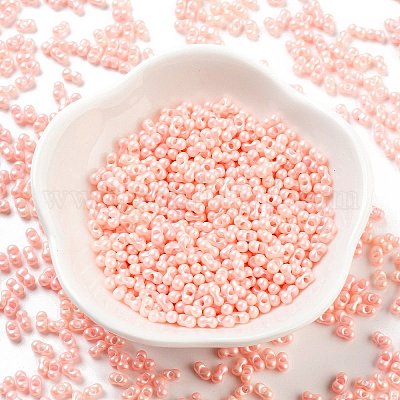 Непрозрачные цветные стеклянные бусины SEED-A033-06C-1