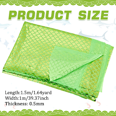 Ткань из полиэстера с узором в виде рыбьей чешуи DIY-WH0569-92C-1