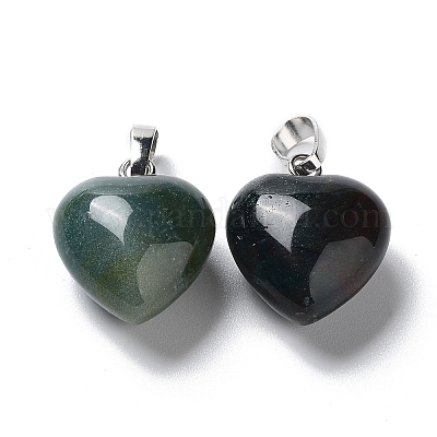 Природные моховой агат подвески G-I311-A08-1