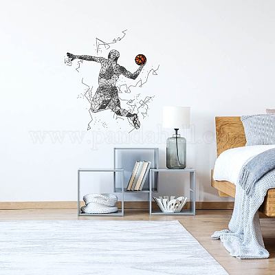 Полупрозрачные самоклеящиеся наклейки на стену из ПВХ STIC-WH0016-006-1