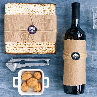 Латунная восковая печать штамп с ручкой AJEW-WH0184-0466-1