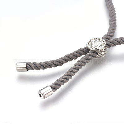 Изготовление браслетов из хлопка KK-F758-03J-P-1