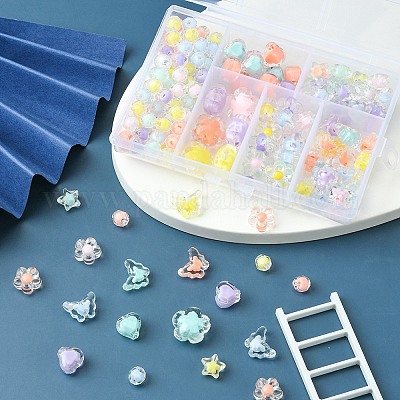 Прозрачные акриловые бусины TACR-YW0001-78-1