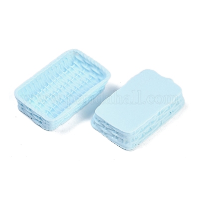 Кабошоны из смолы из ротанговой корзины RESI-Q014-07E-1