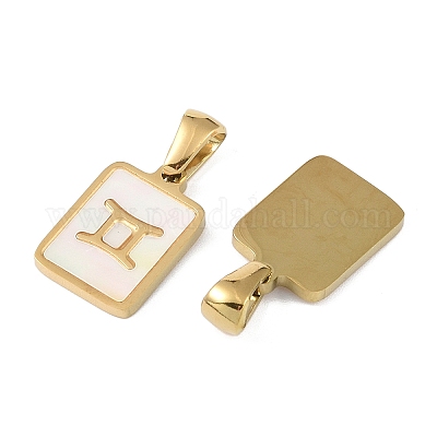 Подвески из натуральных белых ракушек созвездия STAS-M338-01C-G-1