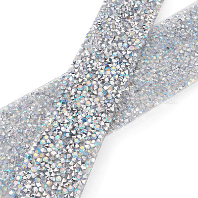 Wholesale Glitter Resin Hotfix Rhinestone(Hot Melt Adhesive On The Back) 