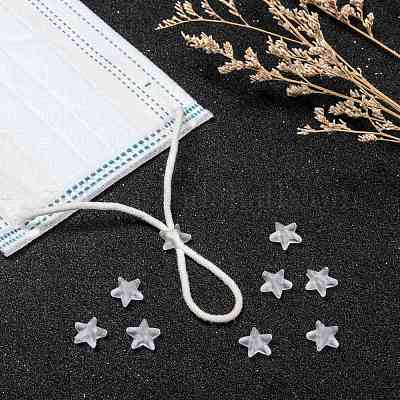 Звездный замок из пластикового шнура из ПВХ для крышки рта X-KY-D013-02B-1