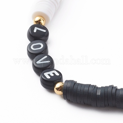 Мобильные ремешки из полимерной глины хейши из бисера HJEW-JM00466-1