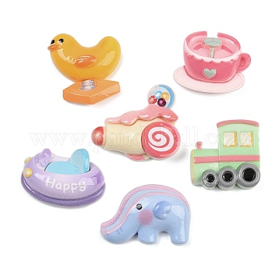 Непрозрачные кабошоны из смолы CRES-A060-07-1