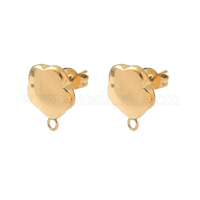 Фурнитура для сережек-гвоздиков из нержавеющей стали 304 STAS-K252-15G-1