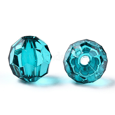 Прозрачные акриловые бусины TACR-Q257-10mm-V18-1