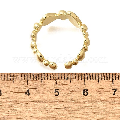 Латунные эмалевые манжеты для женщин RJEW-U040-01G-02-1