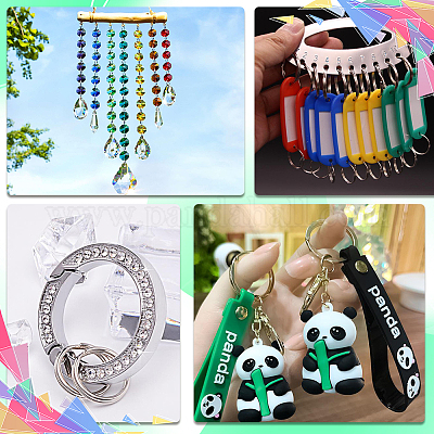 600 шт. 2-х цветные латунные разъемные кольца&nbsp;KK-SP0001-82A-1