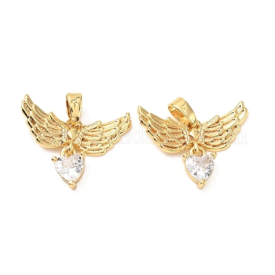 Латунные микро проложить кубического циркония подвески KK-G533-25G-01-1