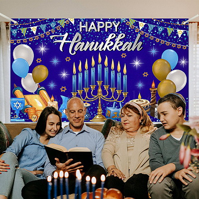 Полиэстер висит баннер знак AJEW-WH0190-067-1