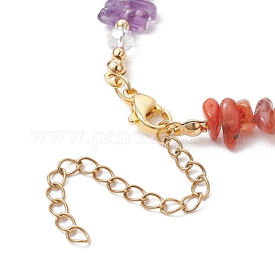 Браслеты из натурального розового кварца BJEW-JB11740-02-1