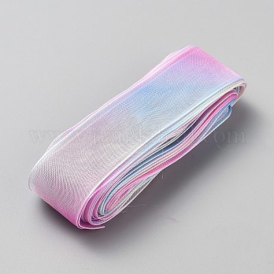 10 ярд ленты из органзы радужного цвета OCOR-WH20005-04C-1