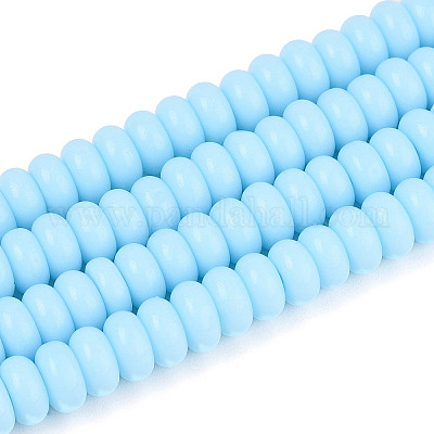 Непрозрачные с напылением стеклянные бусины GLAA-ZX008-6mm-18J-1